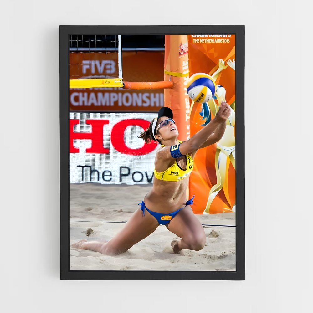 Poster Beach Volleyball Vibes – affiche Beach-volley (vue 2)